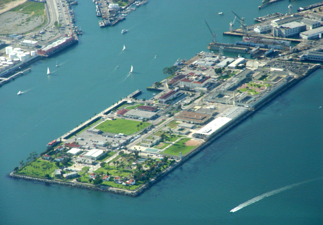 Terminal Island view from above