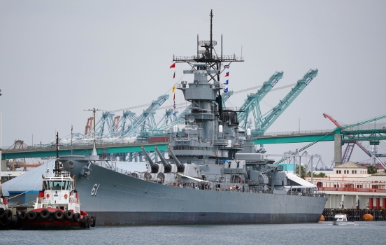 Daily Breeze: Battleship Iowa in San Pedro closes in