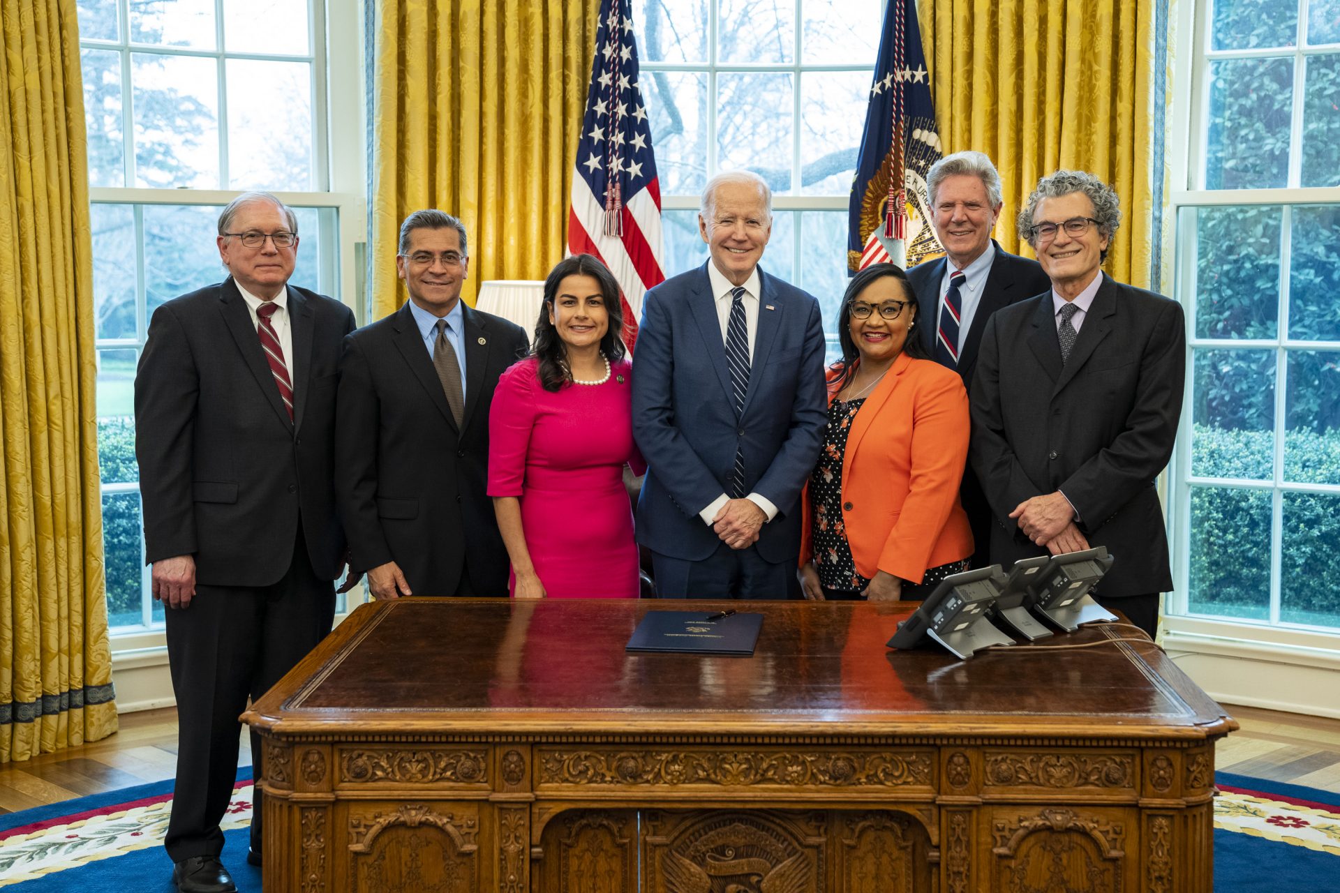 Barrag n at White House As Her Bill Signed into Law by President